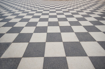 Empty concrete square floorม floor tiles , porcelain ceramic tile background.