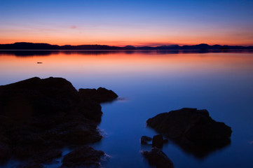 Fototapeta premium Canada, BC, Salt Spring Island, Beddis Beach Dawn