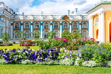 Catherine palace in Tsarskoe Selo (Pushkin), Saint Petersburg, Russia