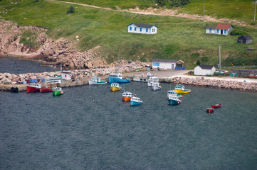 Canada, Nova Scotia, Cape Breton Island, Cabot Trail, White Point along Aspy Bay. Picturesque fishing village.