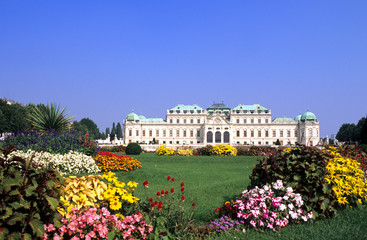 Fototapeta na wymiar Belvedere Palace Vienna, Austria, Europe
