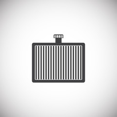 Car part related icon on background for graphic and web design. Simple illustration. Internet concept symbol for website button or mobile app.