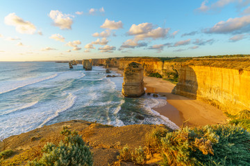 twelve apostles at sunset,great ocean road at port campbell, australia 69