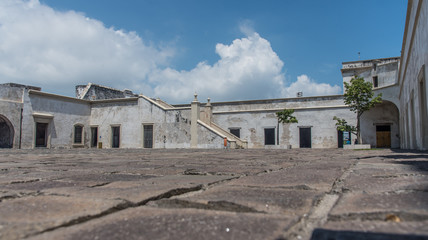 Fototapeta na wymiar puerto de san juan de ulua mexico veracruz, construccion puerto y fuerte antiguo
