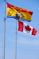 Canada, New Brunswick. New Brunswick flag.