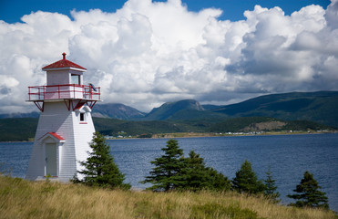 North America, Canada, Newfoundland and Labrador, Gros Morne National Park, Woody Point Lighthouse