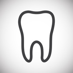 Human organ icon on background for graphic and web design. Simple illustration. Internet concept symbol for website button or mobile app.