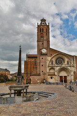 Fototapeta na wymiar France, Toulouse. Cathedral of St. Etienne
