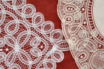 Belgium, Brugge (aka Brug or Bruge). Historic Brugge, UNESCO World Heritige Site. World famous Belgium lace.