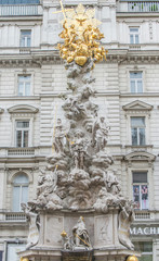 Fototapeta na wymiar Austria, Vienna, Plague Statue.