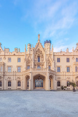 Fototapeta premium Czech Republic, Moravia, Lednice Lednice Castle.