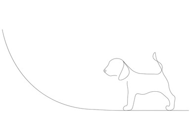 Puppy beagle dog vector illustration