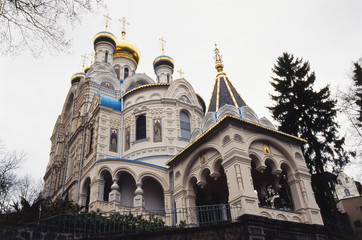 Fototapeta na wymiar Czech Republic, Karlovy Vary, Orthodox Church of St. Peter and Paul