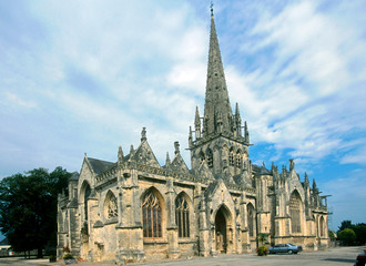 Fototapeta na wymiar France, Carentan. Carentan Cathedral.