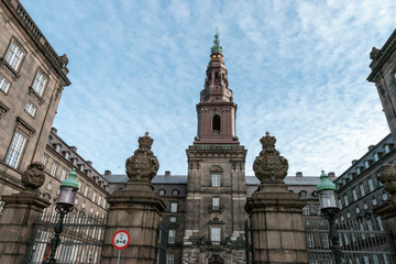 Fototapeta na wymiar Christiansborg. Danish Parliament. Copenhagen. Denmark.