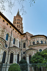 Fototapeta na wymiar France, Toulouse. Basilica of St. Sernin