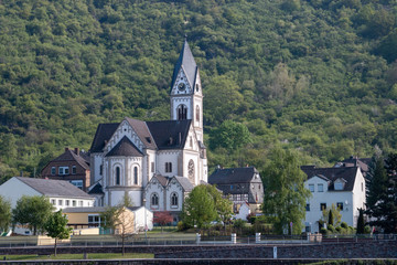 Fototapeta na wymiar Middle Rhine is a UNESCO World Heritage Site. Cochem, Germany.