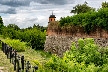 Cavalier on the castle bastion in historic castle of Prince Konstantin Ostrogski. Dubno, Rivne...
