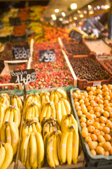 HUNGARY, Budapest. Central Market Hall. 