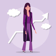 people characters business flat design