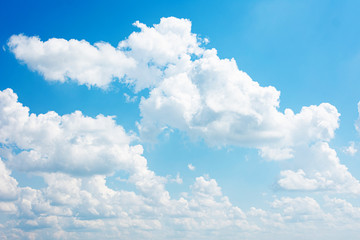 Obraz na płótnie Canvas Blue sky with clouds, abstract background