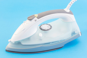 Iron Isolated on Blue Background