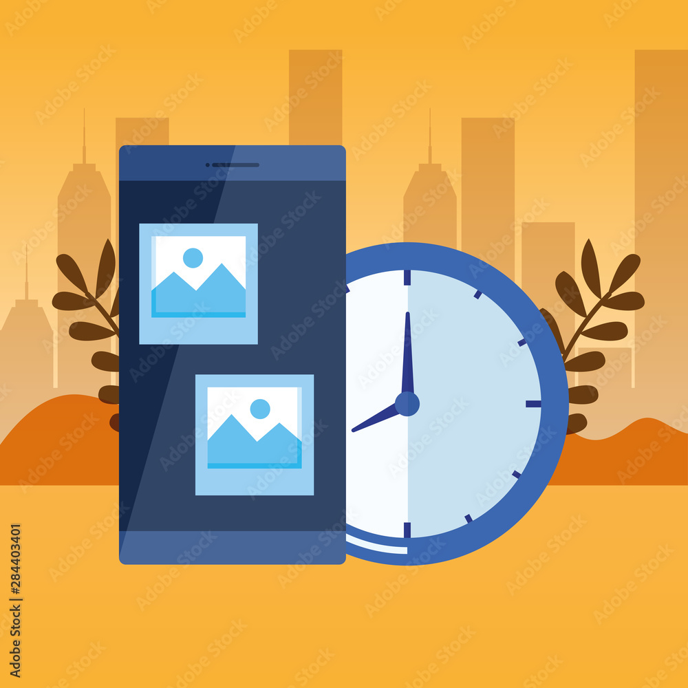 Poster alarm clock with smartphone device