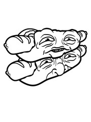 team 2 freunde paar lustig comic hot dog gesicht cartoon bratwurst brötchen würstchen wurst lecker hunger grillen essen schürze grillmeister koch chef clipart fleisch liebe cool