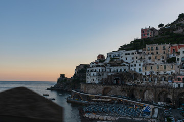 Fototapeta premium vista su Minori sulla Costiera Amalfitana