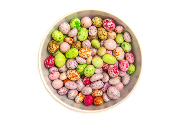 Bowl with bright sweet candies