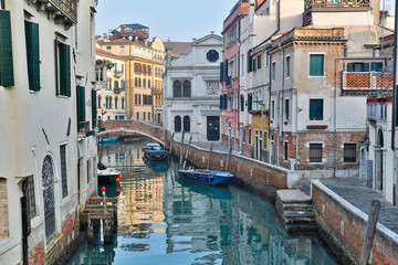 Fototapeta na wymiar Venice, Italy. Canal and bridge