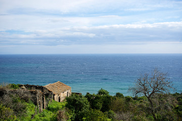 Italy, Sicily, great location on the Aci Reale cost.
