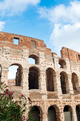 Fototapeta premium Colosseum or Flavian Amphitheatre, Rome, Unesco World Heritage Site, Latium, Italy, Europe