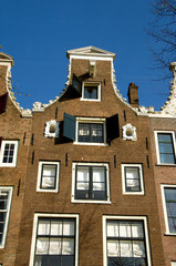 The Netherlands (aka Holland), Amsterdam. Typical Dutch architecture.