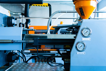 The equipment for a press in a modern printing house