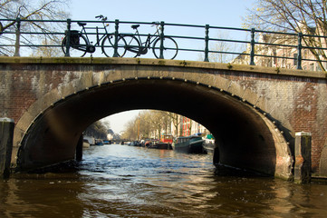 The Netherlands (aka Holland), Amsterdam. Views from canal cruise.