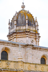 Portugal, Belem. Jeronimos Monastery Dome was built in 1502 on the site of a hermitage founded by Prince Henry the Navigator, also Vasco da Gama's tomb. UNESCO World Heritage Site