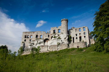 Obraz premium Poland. View of Ogrodzieniec Castle. Credit as: Jim Zuckerman / Jaynes Gallery / DanitaDelimont.com