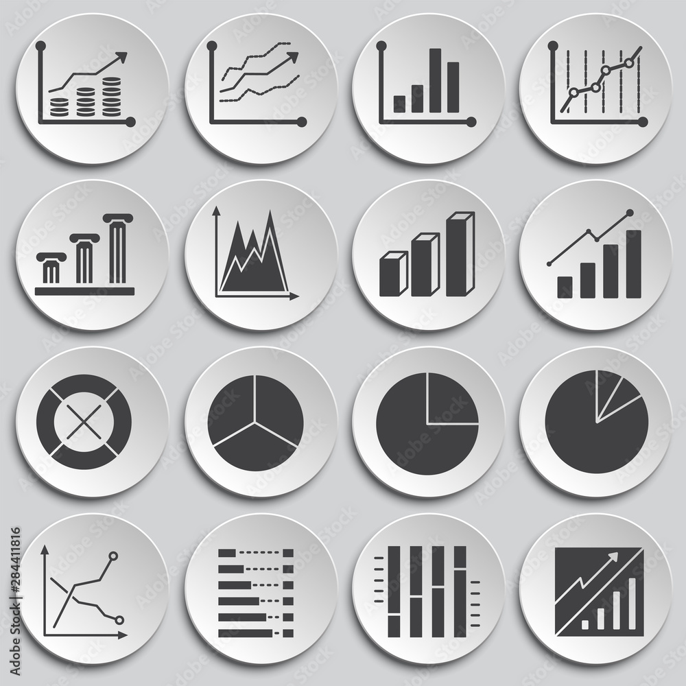 Poster infographics related icons set on background for graphic and web design. simple illustration. intern