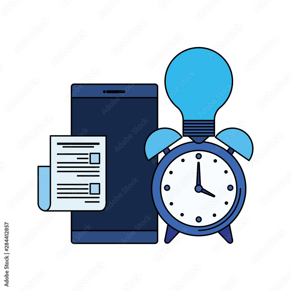 Poster alarm clock with smartphone device