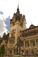 Fototapeta premium 18th Century Peles Castle, Sinaia, Romania, Eastern Europe
