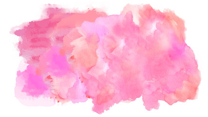 Fototapeta premium Multi-colored watercolor strokes on cardboard on a white background.Texture or background