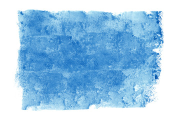 Abstract blue watercolour texture. Can be used as a decorative background for creative design of posters, cards, banners, invitations, wallpapers.