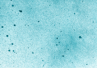 Grunge hand painted background. Watercolour texture for creative design of posters, cards, banners, invitations, wallpapers. Turquoise and white colours.