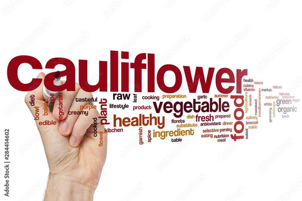 Sticker Cauliflower word cloud