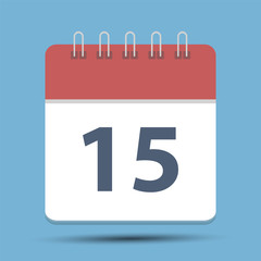 Date 15 Simple Calendar