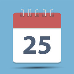 Date 25 Simple Calendar