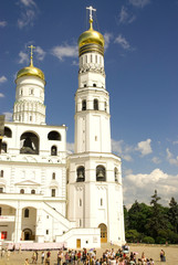 Fototapeta na wymiar Russia. Moscow. Kremlin. Ivan the Great bell tower.