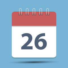 Date 26 Simple Calendar
