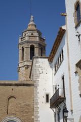 Fototapeta na wymiar Street view of Sitges, Spain